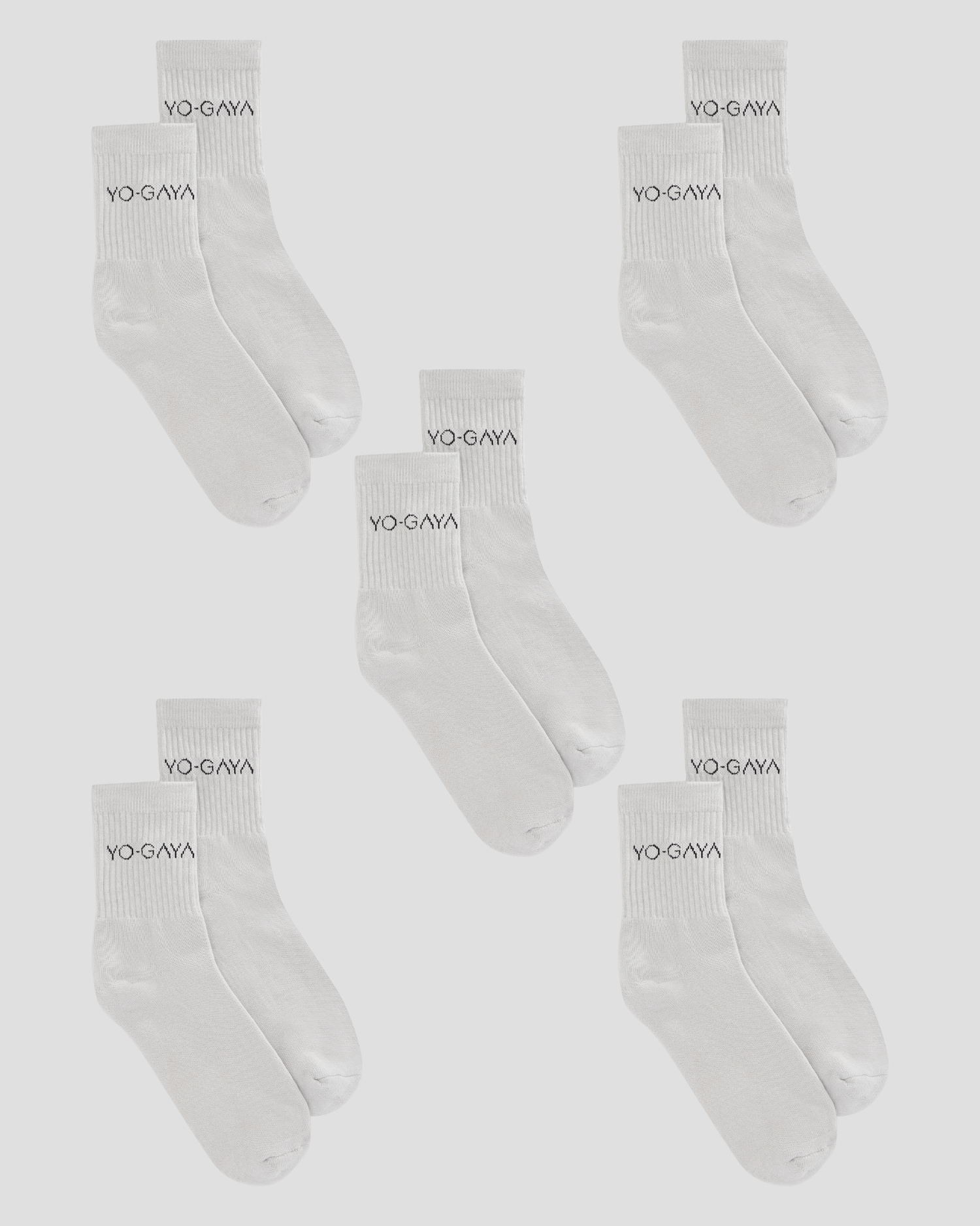 Socks - 5 Pack - Grey