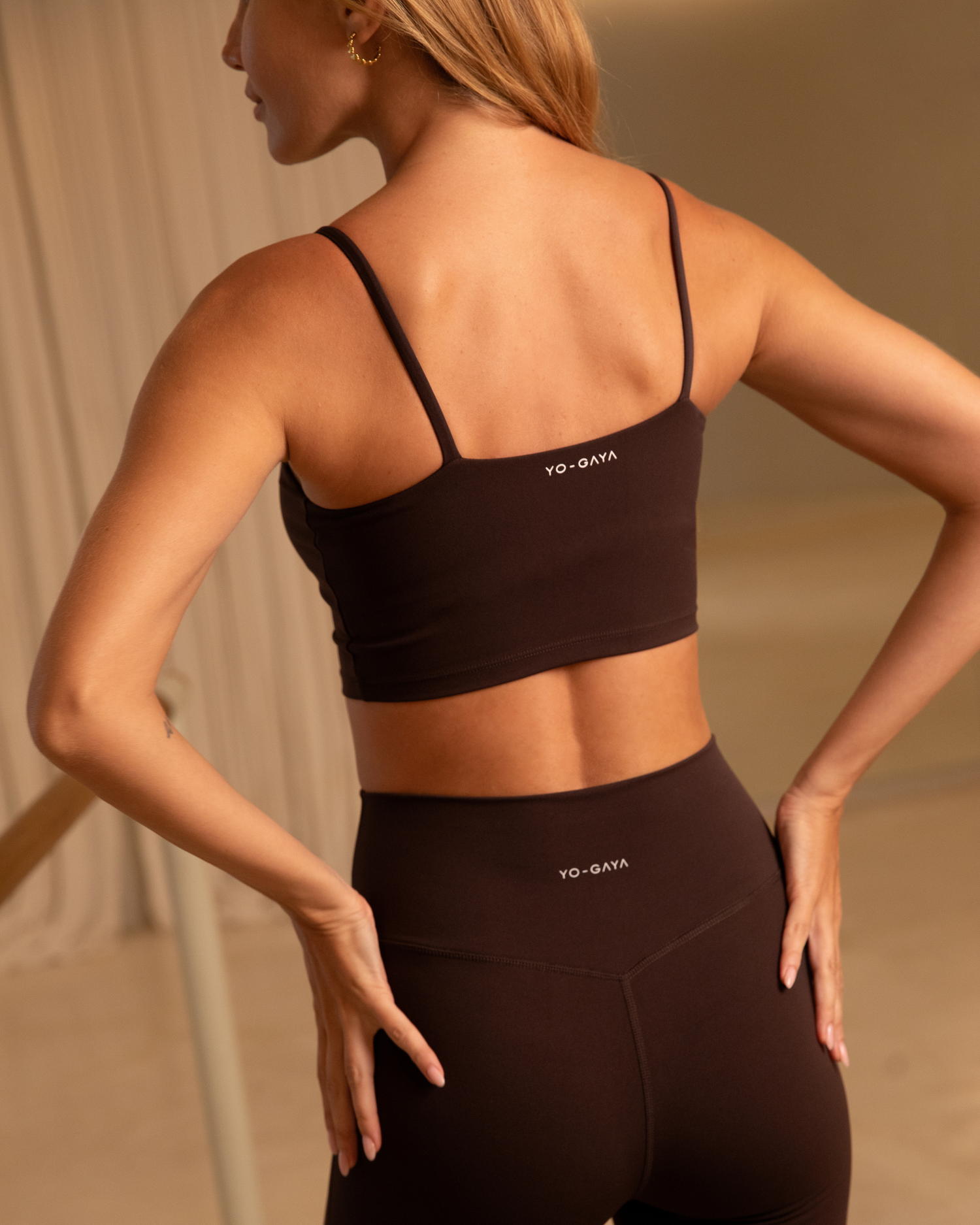 Sports Bra - Coffee Bean