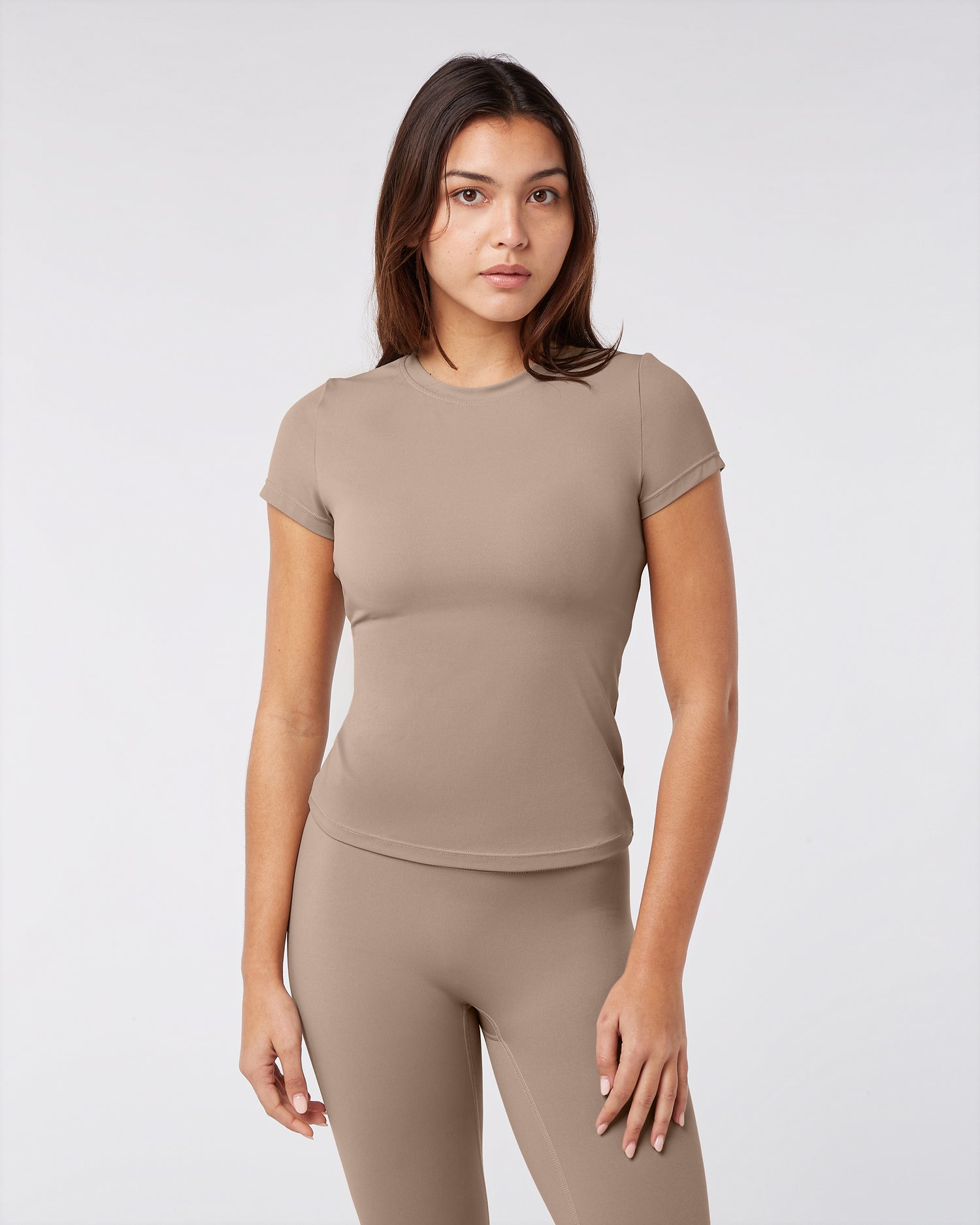 Short Sleeve Top - Sandy Beige