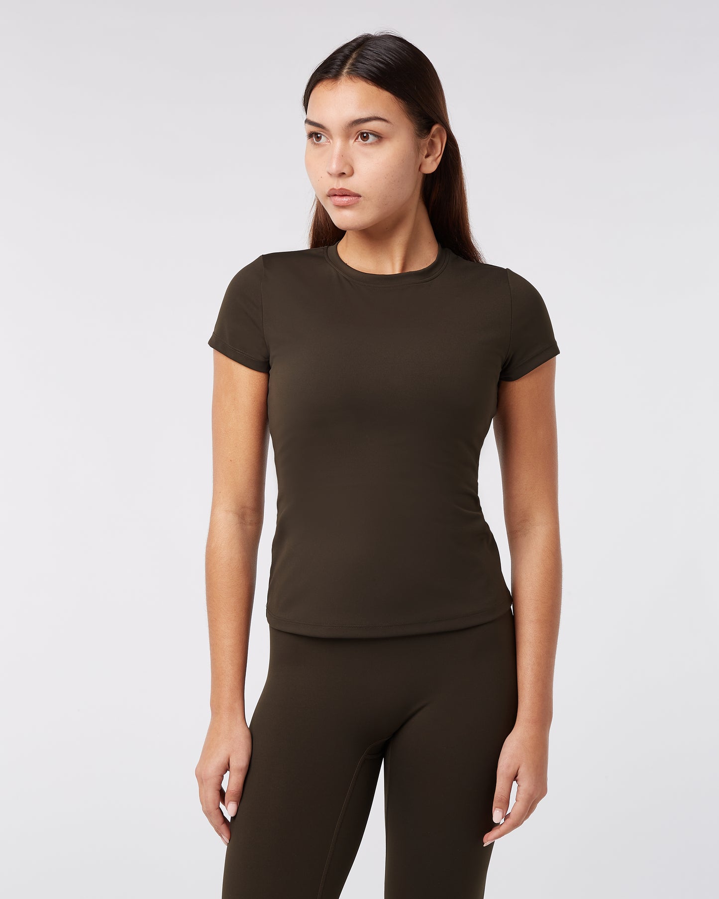 Short Sleeve Top - Coffee Bean