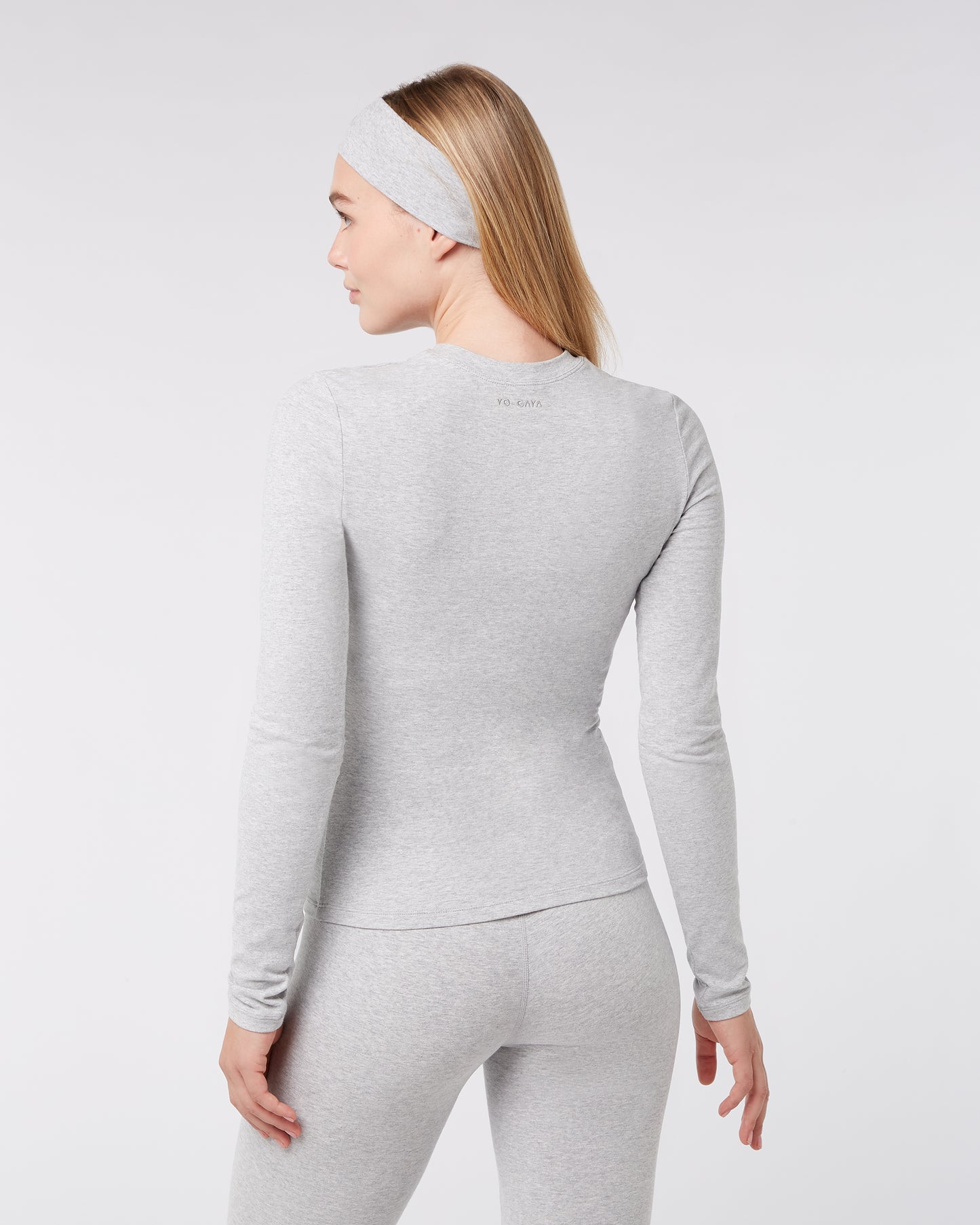 Lounge Long Sleeve Top - Grey Melange