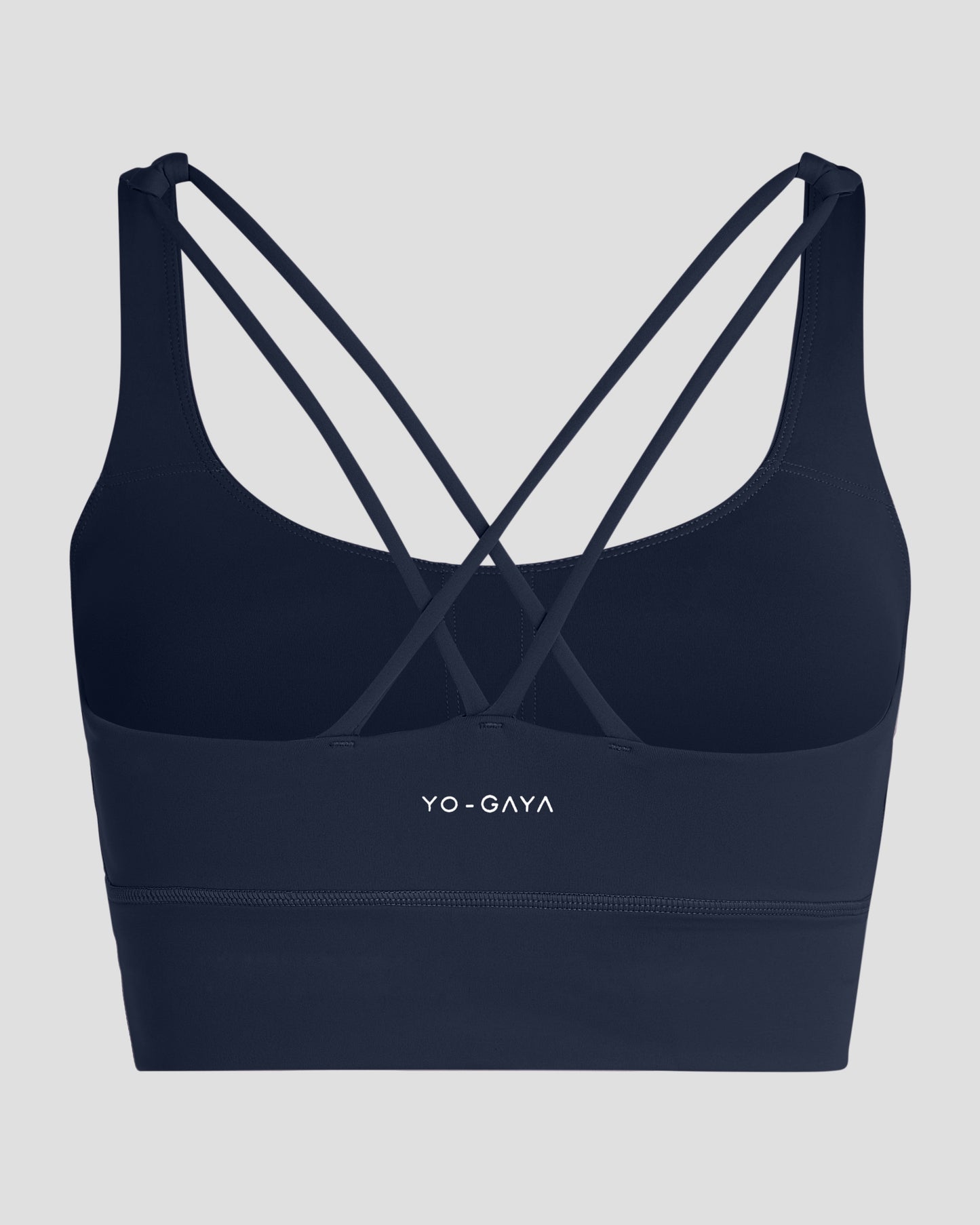 Cross Back Bra - Deep Ocean Blue