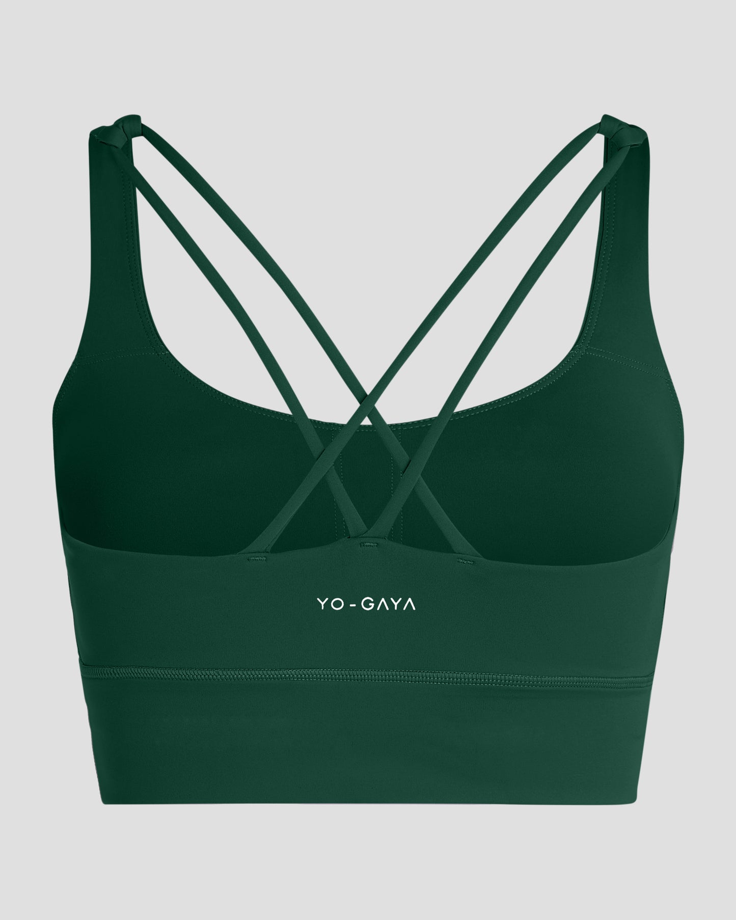 Cross Back Bra - Jungle Green