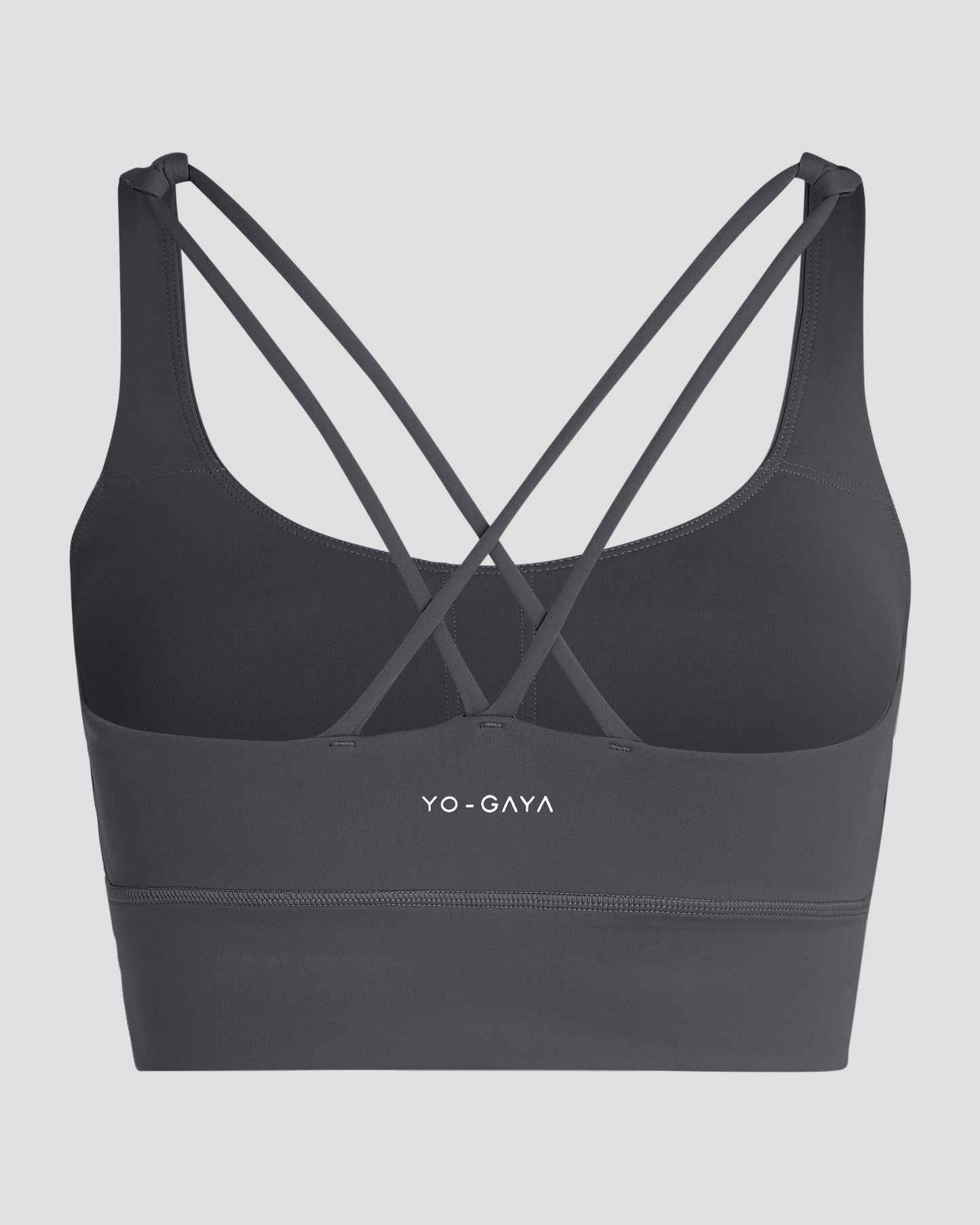 Cross Back Bra - Anthracite