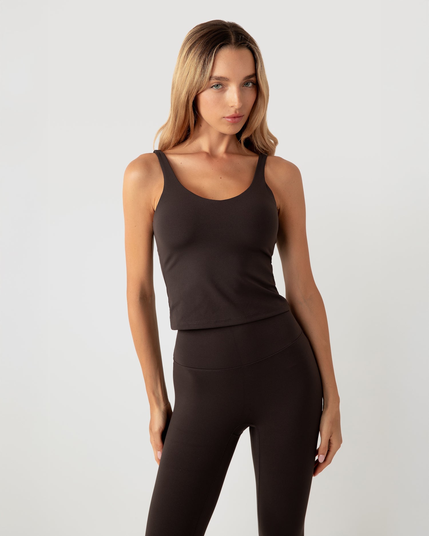 Sculpting Top - Coffee Bean