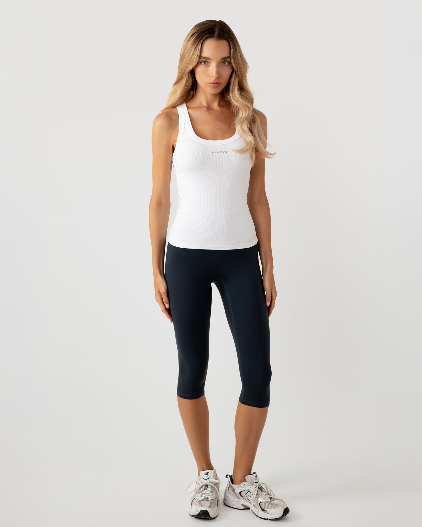 Ribbed Tank Top - White