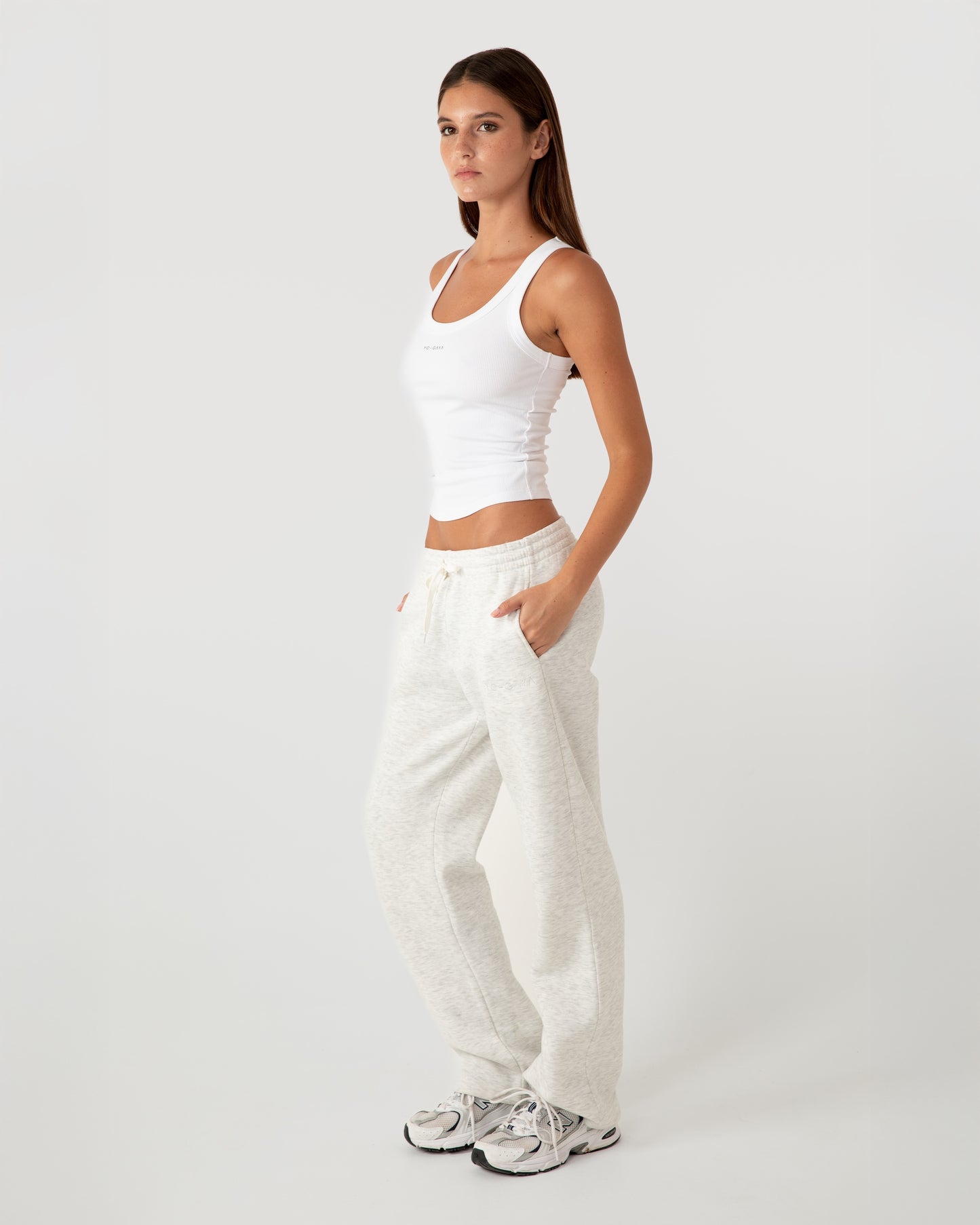 Ribbed Tank Top - White