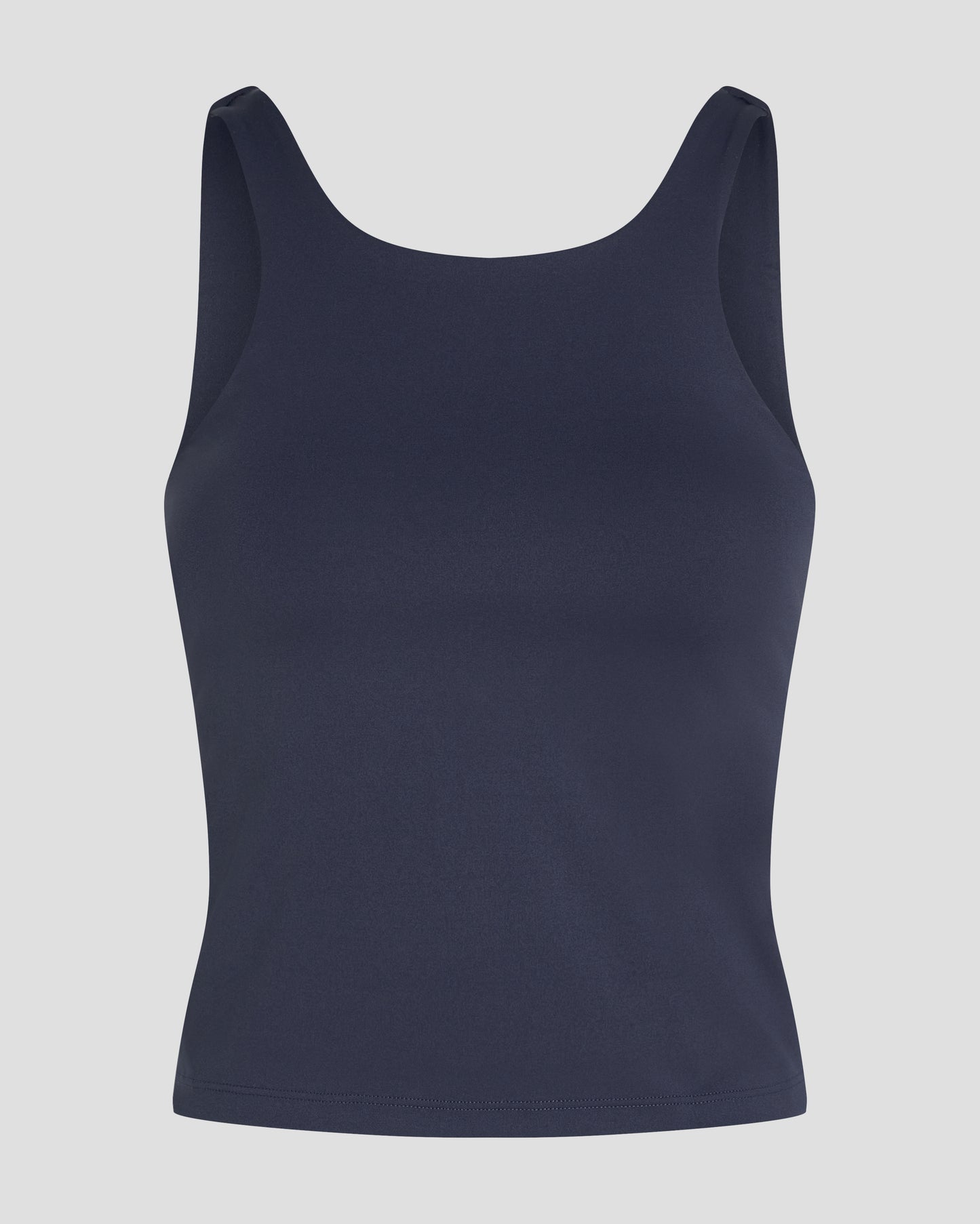 Sculpting High Neck Top - Deep Ocean Blue